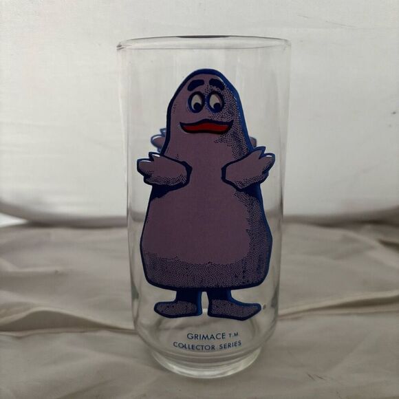 McDonald’s Vintage 1970’s Grimace Collector’s Series Glass - Picture 3 of 6